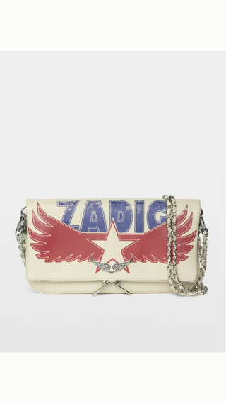 Crossbody Zadig & Voltaire Rock Grained Leather Crem