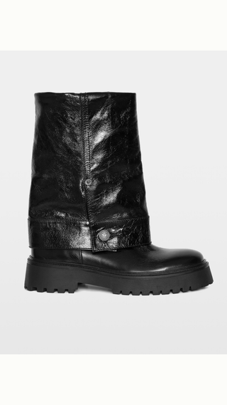 Botines Zadig & Voltaire Angie Sleeve Vintage Patent Black