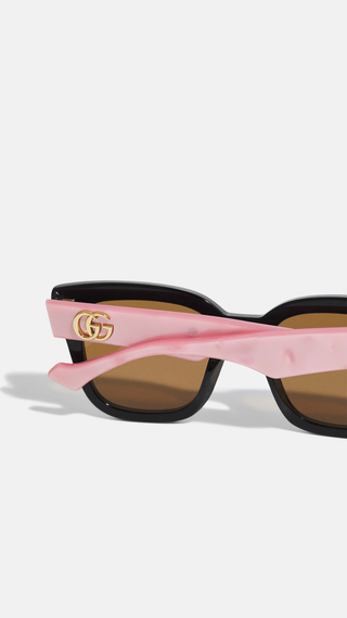 Lentes de Sol Gucci Negro & Rosa