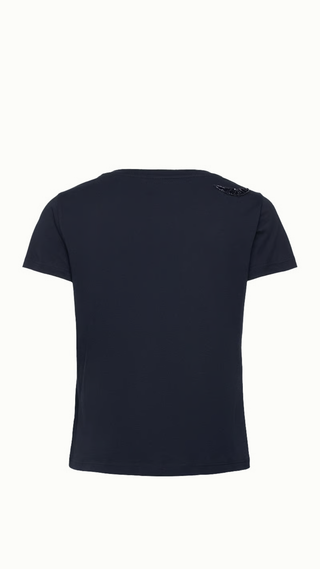 Polera Zadig & Voltaire Alcy HC Embroidery Wings Encre