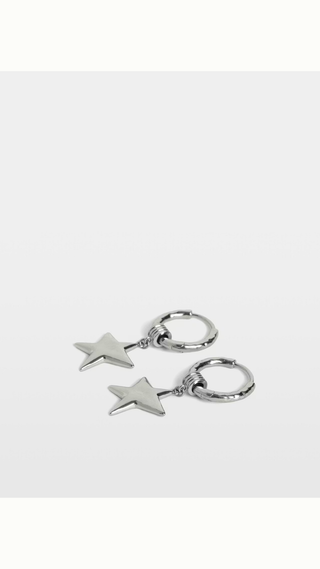 Aros Zadig & Voltaire Rock Star Hoop Earrings Silver