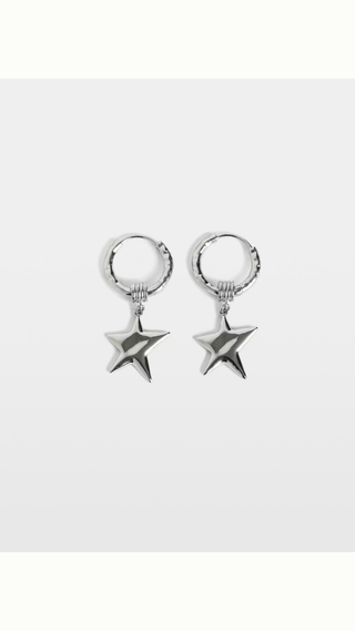 Aros Zadig & Voltaire Rock Star Hoop Earrings Silver