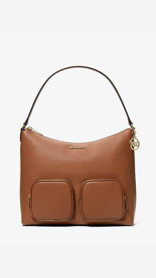 Tote Michael Kors Merritt Lg Cargo Shldr Leather Cafe