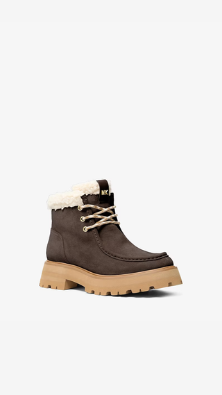 Botines Michael Kors Cade Fleece Chocolate