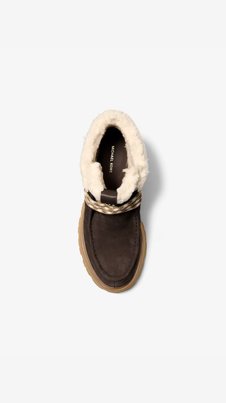Botines Michael Kors Cade Fleece Chocolate
