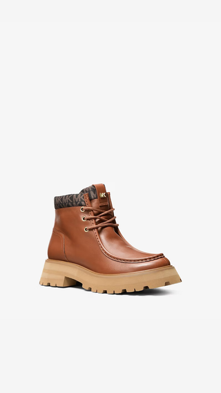 Botines Michael Kors Cade Leather Ankle Boot Brown