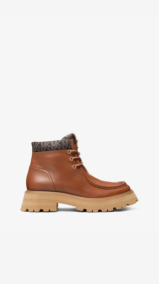 Botines Michael Kors Cade Leather Ankle Boot Brown