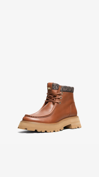 Botines Michael Kors Cade Leather Ankle Boot Brown