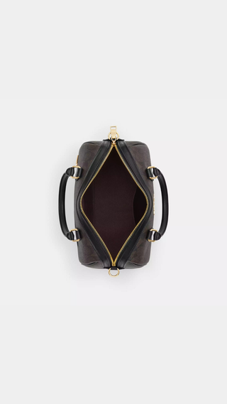 Cartera Coach Rowan Satchel Bag In Signature Canvas Cafe