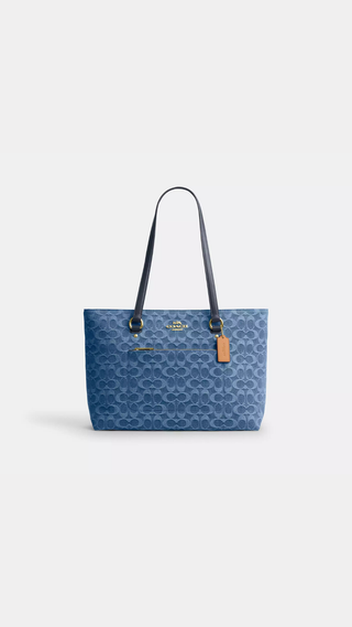 Tote Coach Station Tote Denim