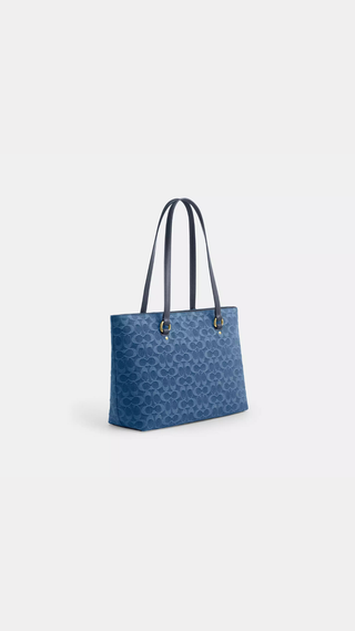 Tote Coach Station Tote Denim