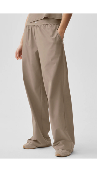 Pantalon Alo Yoga Suit Up Trouser (Long) Gravel