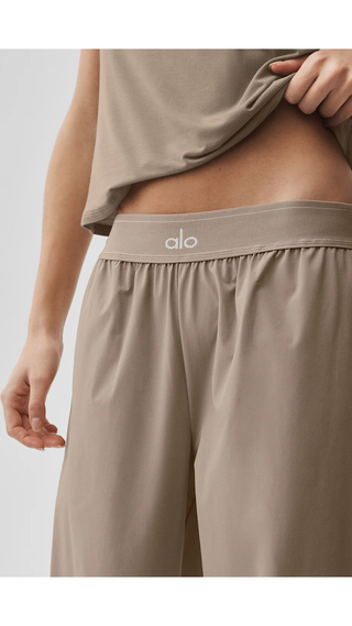 Pantalon Alo Yoga Suit Up Trouser (Long) Gravel