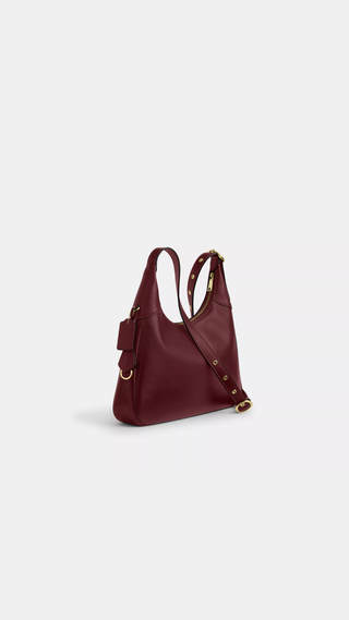 Crossbody Coach Ella Shoulder Bag Gold/Maroon