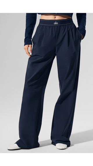 Pantalon Alo Yoga Suit Up Trouser (Long) Navy