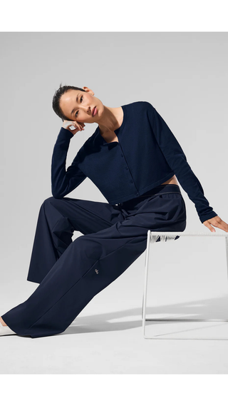 Pantalon Alo Yoga Suit Up Trouser (Long) Navy