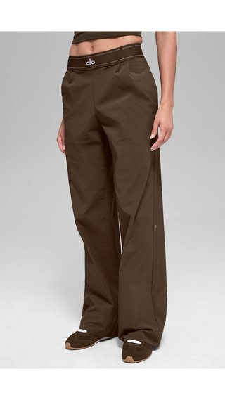 Pantalon Alo Yoga Suit Up Trouser (Long) Espresso