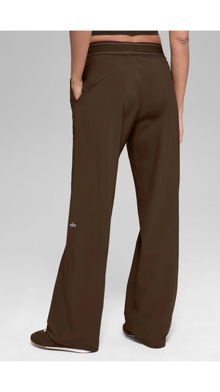 Pantalon Alo Yoga Suit Up Trouser (Long) Espresso