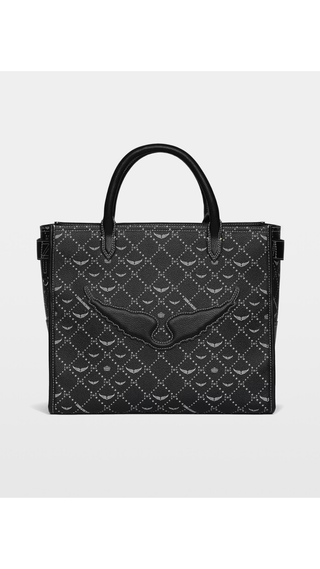 Tote Zadig & Voltaire Angel Tote Mono Black Single Black