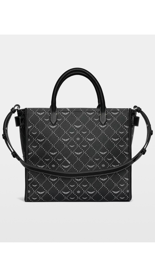 Tote Zadig & Voltaire Angel Tote Mono Black Single Black