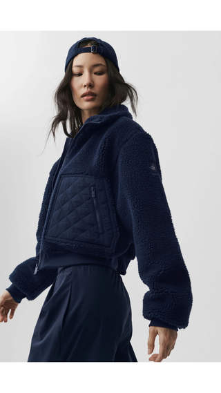 Chaqueta Alo Yoga Sherpa Navy