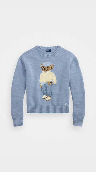 Sweater Polo Ralph Lauren POLO BEAR CREWNECK SWEATER Light blue
