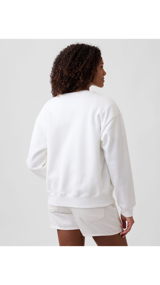 Polera Manga Larga Gap Logo Sweatshirt White