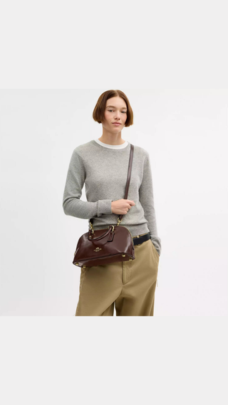 Cartera Coach Lara Satchel Cafe