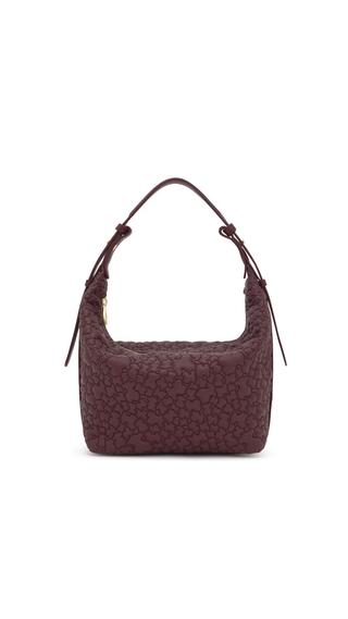 Bolso de Hombro Tous Puffy Bear Burdeo