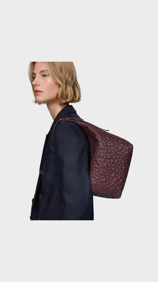 Bolso de Hombro Tous Puffy Bear Burdeo