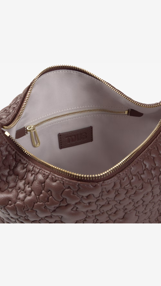 Bolso de Hombro Tous Puffy Bear Marron