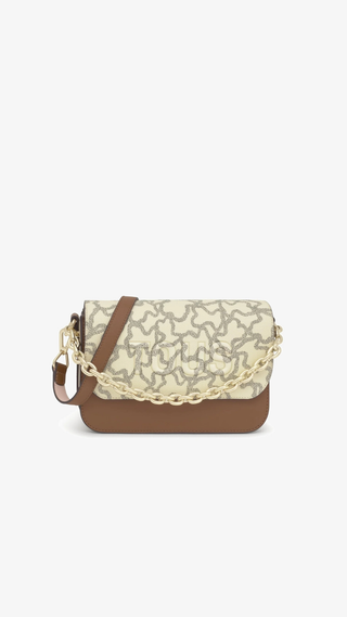 Bandolera Tous Chain Camel Beige Kaos Icon Mediano