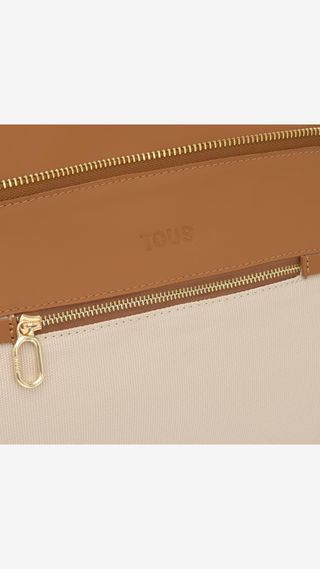 Bandolera de Piel Tous Arlette Camel Pequeña