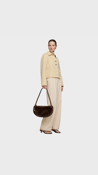 Bolso de Hombro Tous Halfmoon Marron Grande