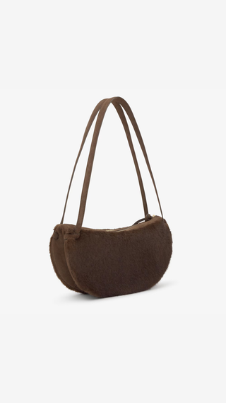 Bolso de Hombro Tous Halfmoon Marron Grande