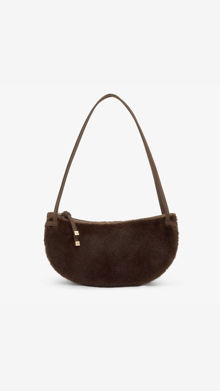 Bolso de Hombro Tous Halfmoon Marron Grande