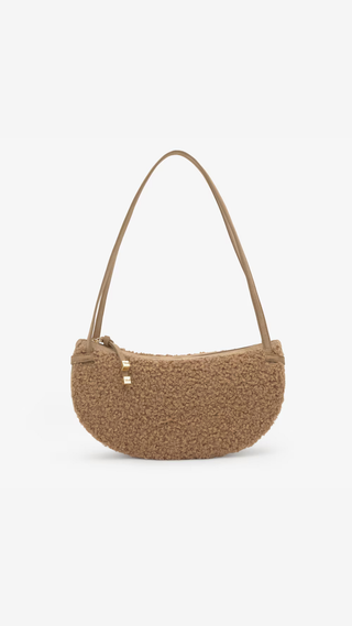 Bolso de Hombro Tous Halfmoon Camel Grande