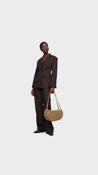 Bolso de Hombro Tous Halfmoon Camel Grande