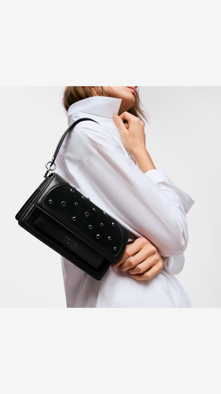 Bandolera Tous Audree Strass Negro Pequeño