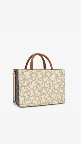 Shopper Tous Amaya Kaos Icon Beige Mediano