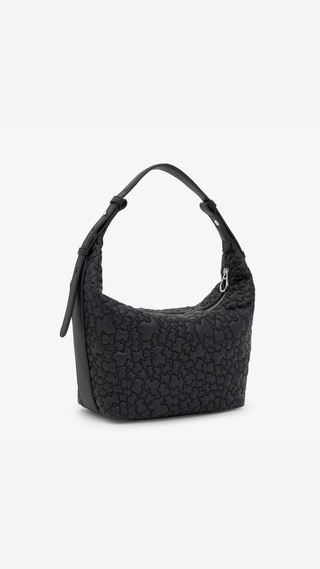 Bolso de Hombro Tous Puffy Bear Negro Mediano