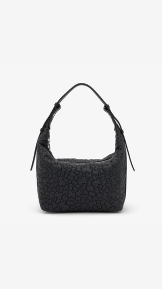 Bolso de Hombro Tous Puffy Bear Negro Mediano