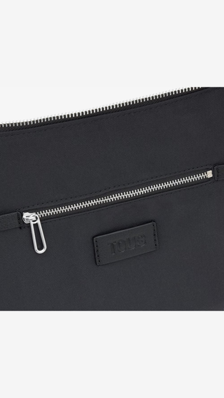 Bolso de Hombro Tous Puffy Bear Negro Mediano