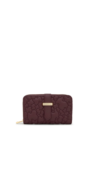 Billetera Tous Puffy Bear Burdeo Mediano