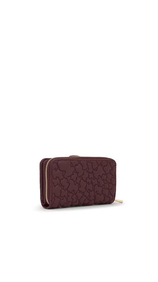 Billetera Tous Puffy Bear Burdeo Mediano