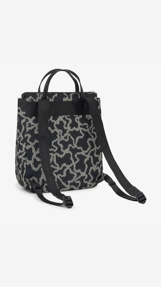 Mochila Tous Kaos Pix Soft Negra Mediano