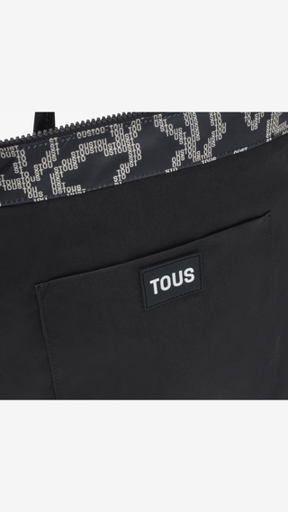 Mochila Tous Kaos Pix Soft Negra Mediano
