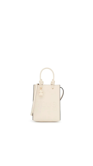 Cartera Tous Osos Dorados Blanca Mediano