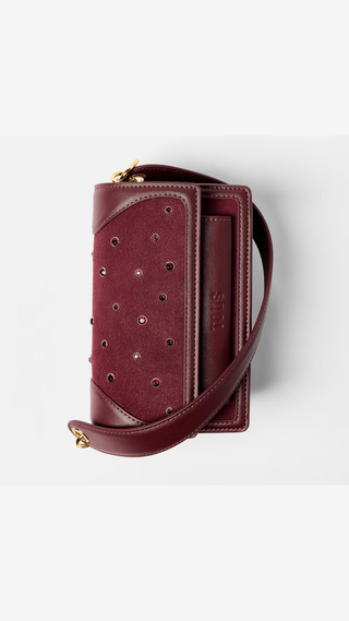 Bandolera Tous Audree Strass Burdeo Pequeño
