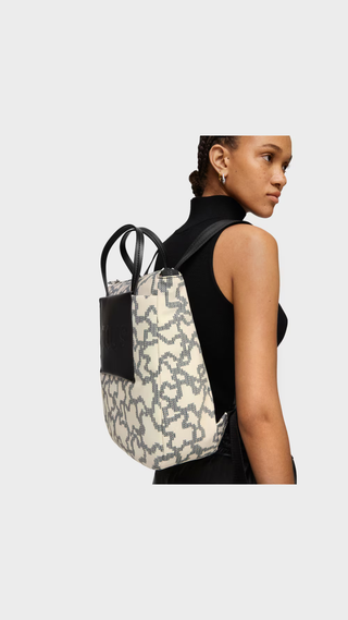 Mochila Tous Kaos Pix Soft Beige Mediano